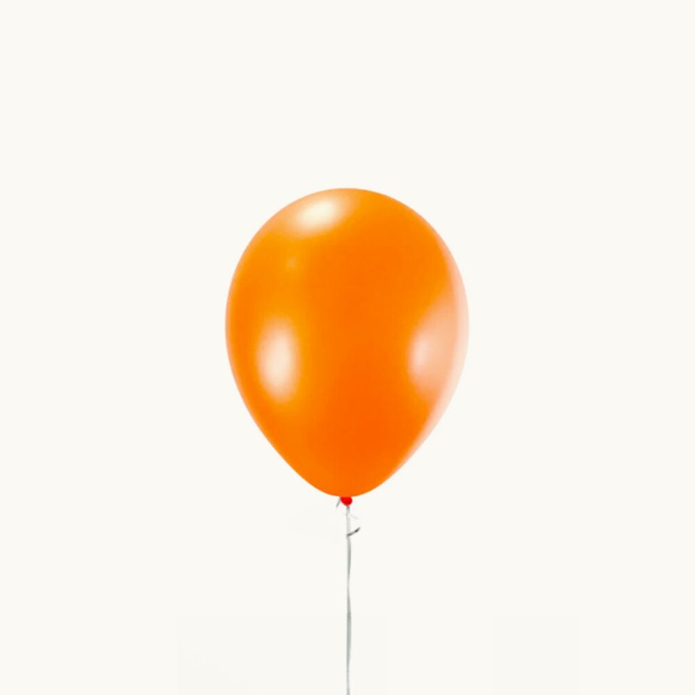 25- 12" Neon Orange Ballons
